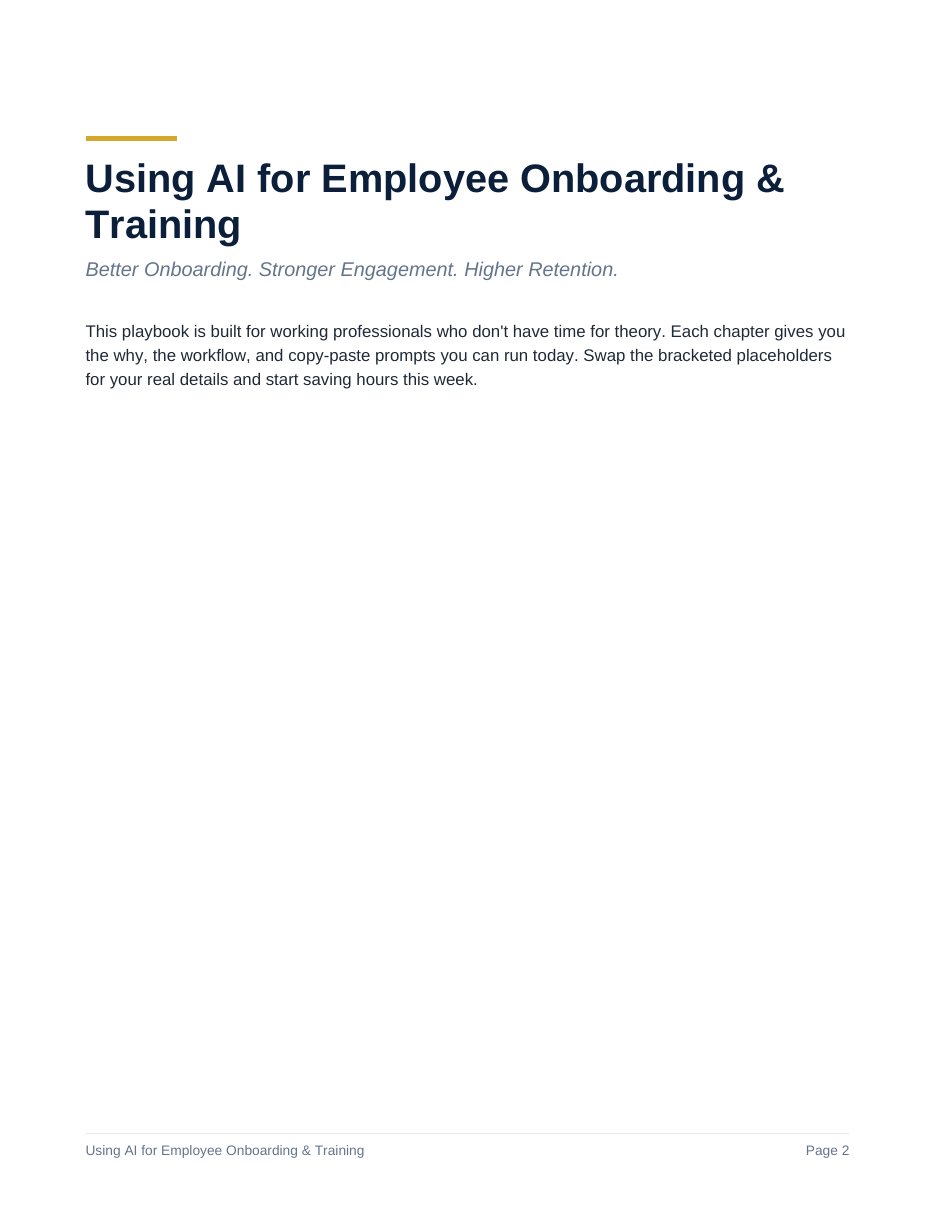Using AI for Employee Onboarding & Training preview page